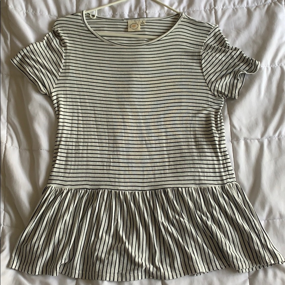 Flowy striped top